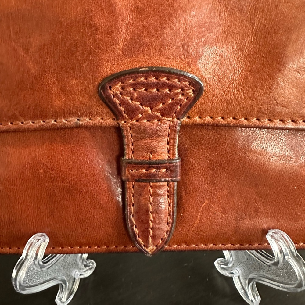 Dakota Leather Long Wallet – Brown / Burnt Orange - Picture 3 of 15